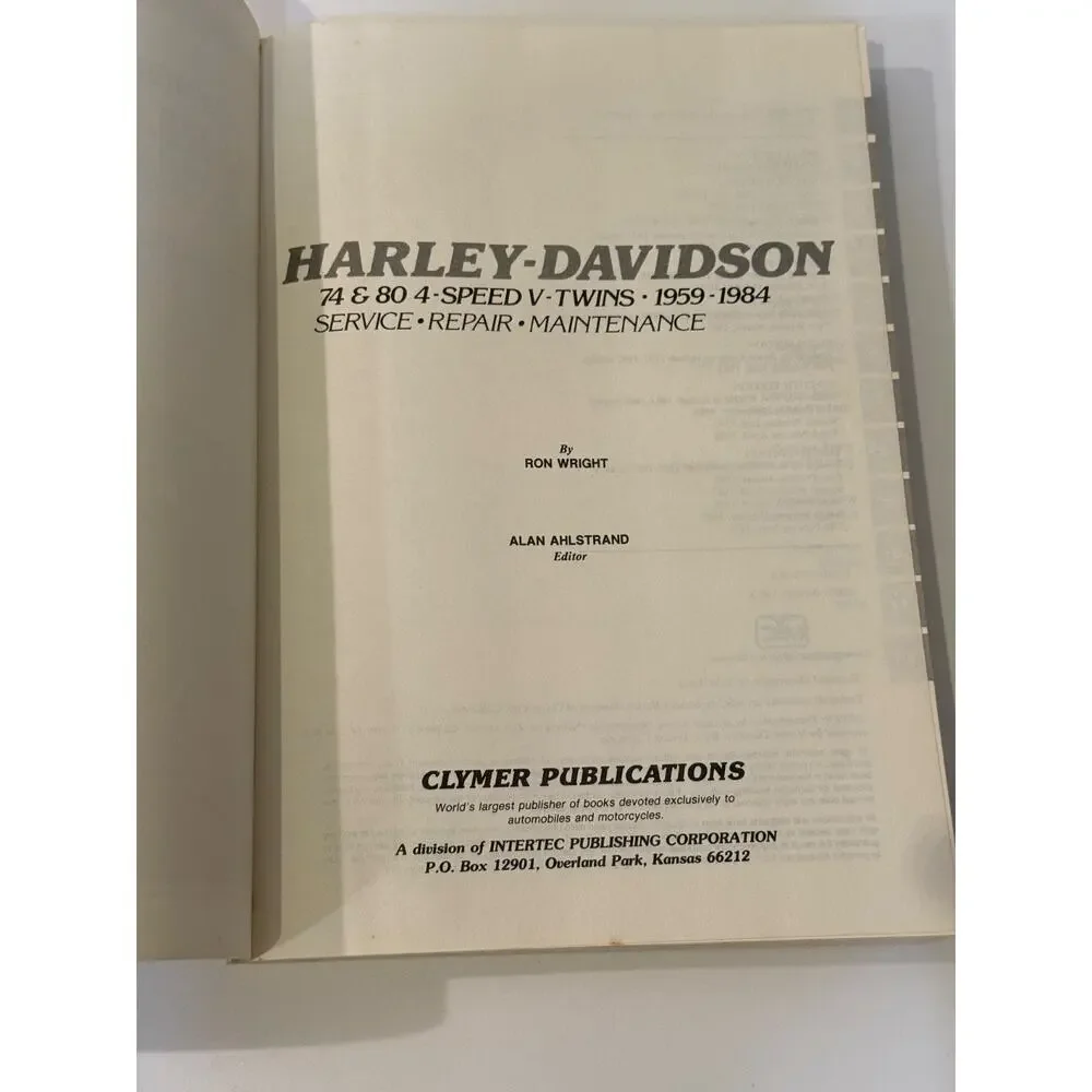 🏍️ Lot of 2 Clymer Harley-Davidson Service Repair Manuals Sportsters V-Twins
